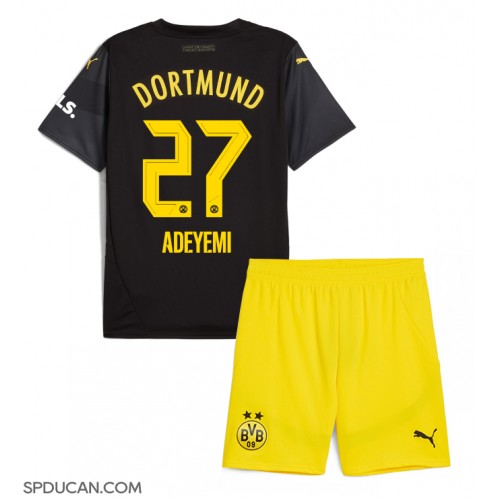 Dječji Nogometni Dres Borussia Dortmund Karim Adeyemi #27 Gostujuci 2024-25 Kratak Rukav (+ Kratke hlače)